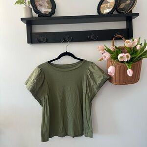 Olive Green Women's Top